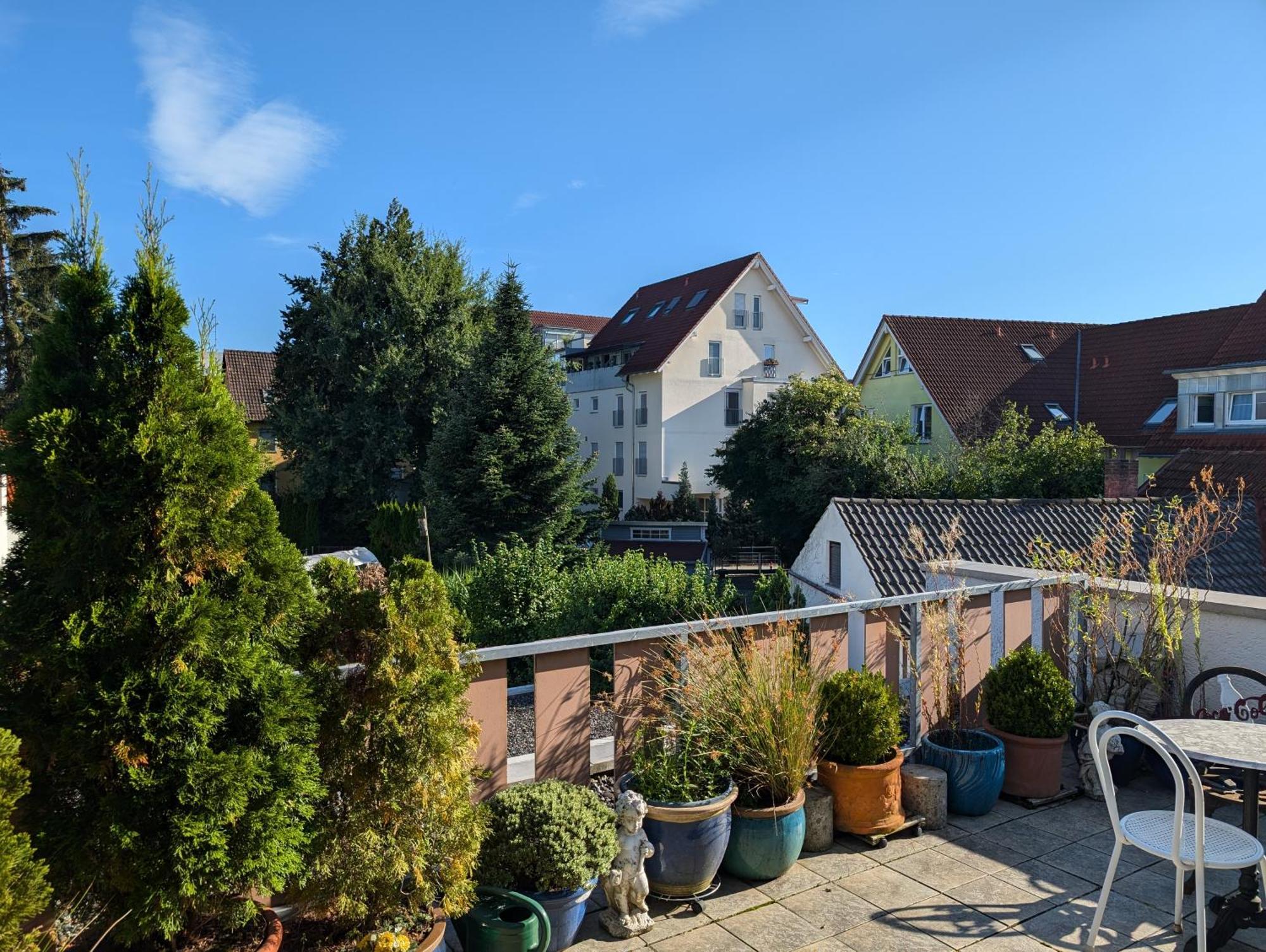 Schönes, ruhiges Apartment mit Sonnenterrasse Tettnang Exterior foto